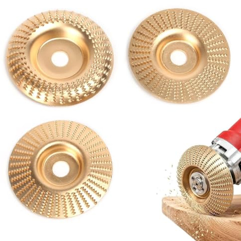 Xuwajeyu Set da 3 Dischi Abrasivi per Legno, Dischi per Smerigliatrice Angolare, 125mm Disco per Legno per Flex, Acciaio al Carbonio Elevato, Set Dischi Abrasivi per Taglio e Sagomatura