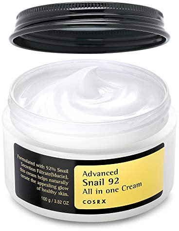 COSRX Advanced Snail 92 All in One Cream Korean Snail Mucin Face Cream & Gel Moisturiser for Dry Sensitive and Anti Aging Skin, Daily Soothing and Moisturising Cream, Korean Skincare 100g