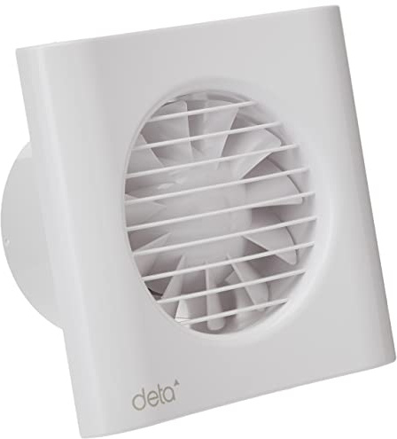 Deta 4601 Axial Extractor Fan 4 Inch / 100mm (Timer Model) White | Timer Model