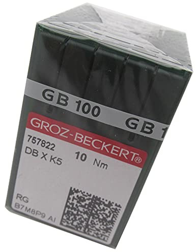 Ago GROZ-BECKERT - 100 aghi Groz Beckert DBXK5 per macchina da cucire da ricamo Industriale compatibili con Tajima Barudan SWF (taglia 70/10)