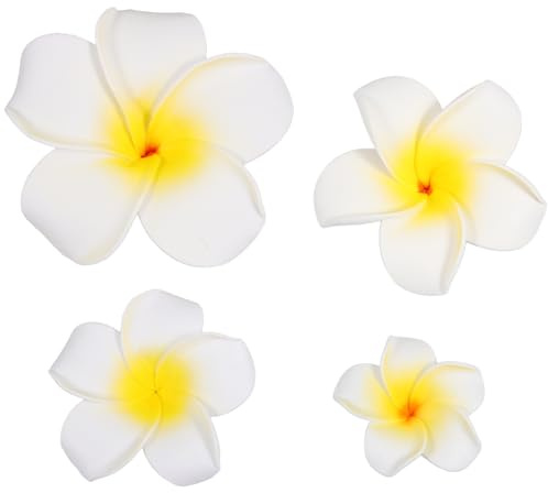 4 unids flores hawaianas pinzas para el cabello nupcial Barrette Tropical Beach boda Plumeria flor partido de las mujeres orquídea nupcial horquilla horquilla accesorios