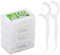 Hilo Dental 200 Piezas con Mango y Mondadientes, Palillo de Dientes Plástico, Floss Sticks para Cuidado Dental Interdentales 4 Cajas Portatiles -50pcs/ Paquete
