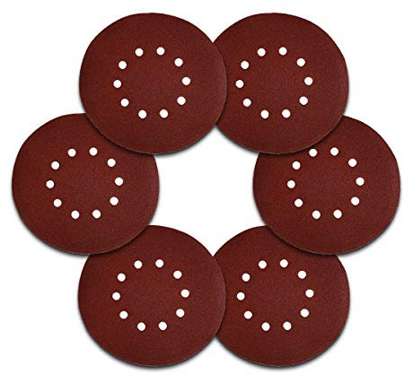 Lot de 100 disques abrasifs Velcro 225 10 trous Grain 40 Ponceuse à sec