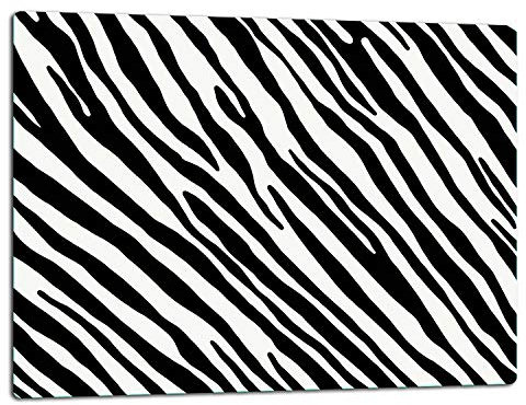 TMK ArtDeko – Schneidebrett Glas – Glasschneidebrett für die Küche 52x40 cm – Robust, Hygienisch & Rutschfest – Glas Schneidebrett – Zusätzliche Arbeitsfläche – Vielseitige Nutzung