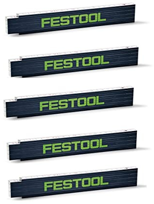 5x Festool Meterstab Zollstock Holzgliedermaßstab 2 m 10 Glieder (201464)