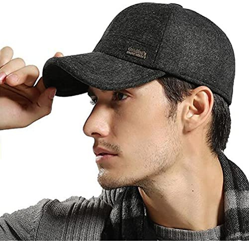 CLAPE Winter Baseball cap with Ear Flap Cappello Baseball Invernali Cappellino in Lana con Paraorecchie Cappellini Invernali
