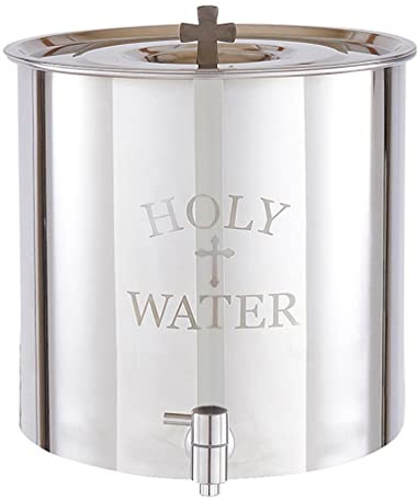 Holy Water Receptacle, 5 Gallons, Stainless