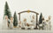 Crèche de Noël 12 pièces Figurine Sainte Famille – Peintes à la Main Mini Figurines religieuses de Noël – Ensemble de crèche de Noël Comprenant bébé Jésus, Marie et Joseph, résine, Blanc crème