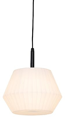 Qazqa Modern außen Pendelleuchte, Pendellampe für den Garten - Robbert - Weiß, max. 23W, Geeignet für LED, 32.9cm, IP44, Rund