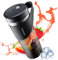 SESOCSEO Mixer Smoothie Maker to Go, 460 ml, bottiglia Fresh Juice con 4000 mAh, ricaricabile, 6 lame affilate, mini cannuccia in silicone, per viaggi, uso a casa, HD-07, nero