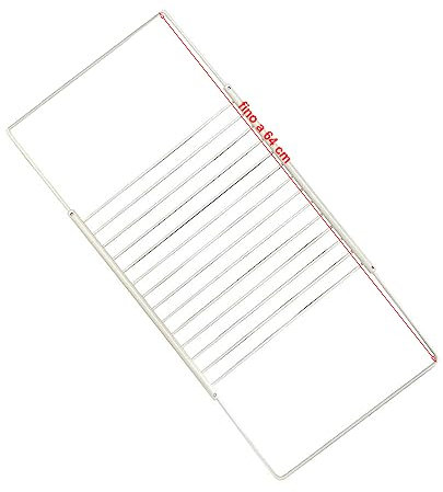 JCSPARES® - Griglia Ripiano Estendibile Con Fissaggio A Viti 32x38 Fino a 64 cm Per Frigorifero Frigo Congelatore