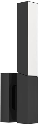EGLO LED Wandlampe außen Ugento, Außenbeleuchtung mit schwenkbarem Spot | Außenleuchte Hauswand mit indirekter Beleuchtung, Außenwandleuchte aus Metall in Schwarz, Wand Außenlampe, warmweiß, IP44