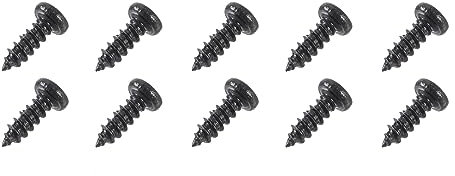 QUARKZMAN M2 x 6mm Selbstschneidende Schrauben x 250 Stück Metall Phillips Rundkopf Selbstschneidende Schrauben für Holz, Gipskarton und Kunststoff, [Schwarz]