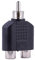 Adaptador RCA Macho a Doble RCA Hembra, Conversor
