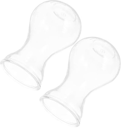 ABOOFAN 2stücke Glas Vase Schlichter Stil Blumenbehälter Transparente Vase Hydroponische Pflanzenvase Glasvase Für Zuhause Büro Balkon Garten Dekoration