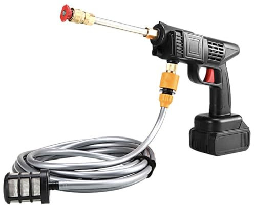 Pistolet à eau de pulvérisation électrique haute pression portable 300 W, pistolet de pulvérisation haute pression, nettoyeur haute pression sans fil, pichet à mousse spécialisé pour lavage de voiture