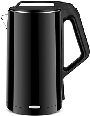RBUDSPOLF Electric Kettle Stainless Steel Tea Kettle with 1500W Fast Boiling Heater, for Tea, Coffee, Baby Milk and Fast, Dry Burnion 2.5L/Black