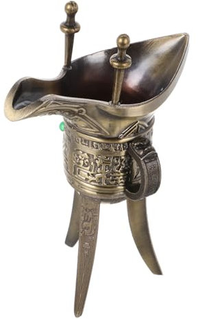 MAGICLULU taza antigua copa de licor antigua copas de licor para bebidas suministros de vino taza de vino copa de vino retro decoración de oficina copa de vino Metal