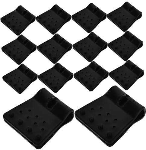 20 Clips de Lona Abs Negros para Fijar Malla Sombra Exterior