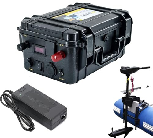 HJGHY 12 Volt Marine Propulsion Lithium Battery 12V 100Ah 120Ah 150Ah 60Ah 80Ah Outdoor Thruster Battery for Electric Boat Motor Fishing Boat Propeller Battery,12V 150Ah