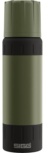 SIGG – Isolerad vattenflaska – termosflaska Alpine Star Roasted Green med mugg – 20 st. varm, 72 st. Kallt – kompakt och robust – läckagesäker – BPA-fri – utomhus, camping och vandring – grön – 0,75 l