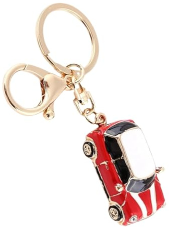 LiJuanWang Porte-clés de Voiture,Motif Voiture,Porte-clés en métal,Cadeau de Voiture,Cadeaux Porte-clés,Accessoire de Voiture,pour Homme,Femme,décoration de Voiture,de Noël(Rouge)