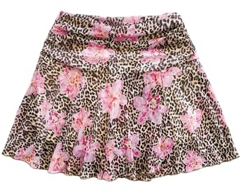 GORGLITTER Damkjol, leopardmönster, sommarkjol, hög midja, minikjol, blommönster, byxkjol, sommar, A-linje, kjolar med shorts, fritidskjol, avslappnad kjol, Lejon, M