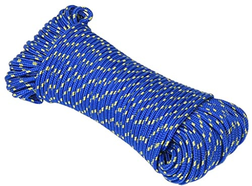 Corde de Bateau, Corde d'amarrage Marine Bleu 3 mm 100 m Polypropylène