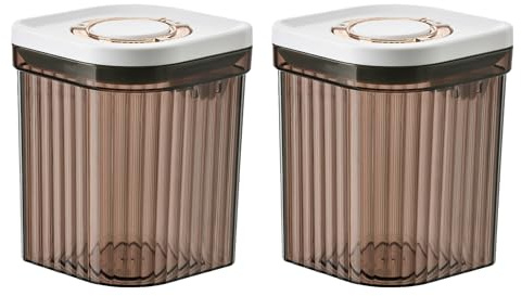 UUE Milchpulverspender, 1200 ml Versiegelter PulverbehäLter 2 Stück, Tragbare Milchpulver-Aufbewahrungsbox mit Löffel, Milchpulver Behälter, Aufbewahrung von Milchpulver Und Lebensmitteln