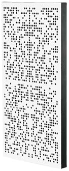Premium Hybrid Akustikpaneel AbsorbFuser 350, 120x60cm, Absorber und Diffusor Kombination (Weiß, 120x60x6 cm)