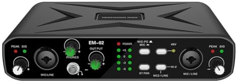 Koolenry USB USB de Cartes Sonores Externes de Haute Qualité pour Le Streaming en Direct, Le Taux D'Échantillonnage Élevé sans Conducteur de Guitare-Ordinateur sans Mélangeur