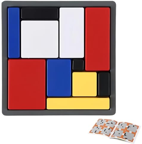 Logikrätsel Denkspiel Für Kinder - Intelligenzspielzeug mit Vier Schwierigkeitsgraden | Gehirn Förderndes Knobelspiel - für Kinder Jugendliche Erwachsene Schule Büro Reisen Camping Picknick