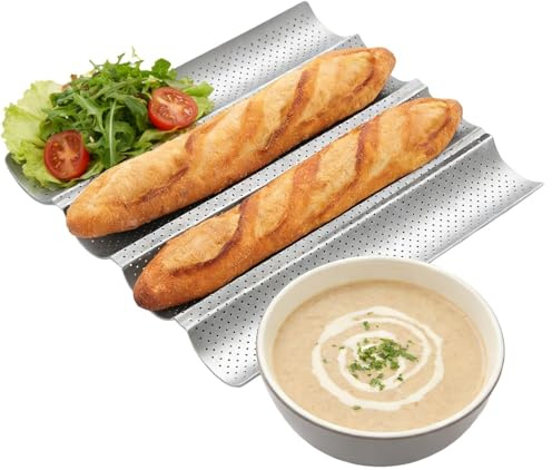 Stampo da Pane | Acciaio al Carbonio Antiaderente Resistente al Calore - Teglia Per Pane A Sandwich E Pagnotta,Per Fatti in Casa, Francese, Sandwich, Pasta, Impasto, Forno, Tostapane e Panificio