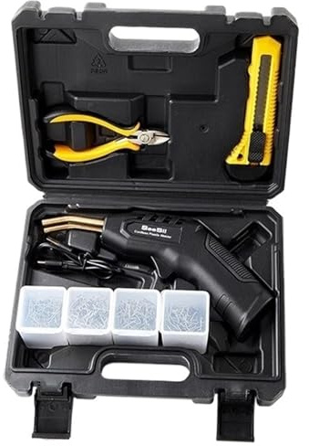 amortiguadores de coche Kit de soldadores plástico 40W, pistola calor soldadora, grapas para soldar 4,0 Ah, herramienta reparación parachoques coche soldadura eléctrica