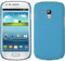 PhoneNatic Case kompatibel mit Samsung Galaxy S3 Mini - Hülle hellblau gummiert Hard-case Cover
