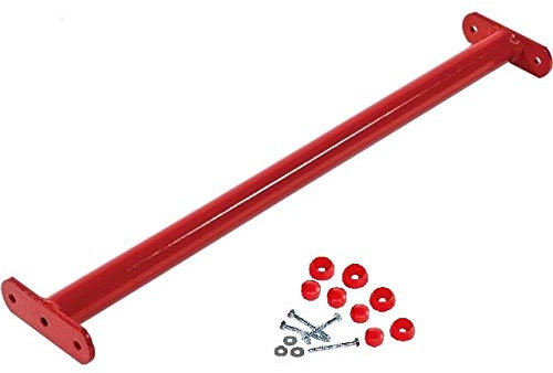 Reckstange rot, 125 cm lang, inkl. Schrauben mit Abdeckkappen