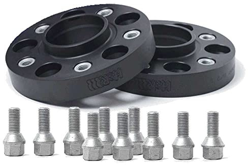 H&R DRA-System Spürverbreiterungsatz 100mm pro Achse - Lochkreis 5x112 - Mittenzentrierung 66,5mm - System M14x1,5 - kompatibel mit Audi/Mercedes - Schwarz