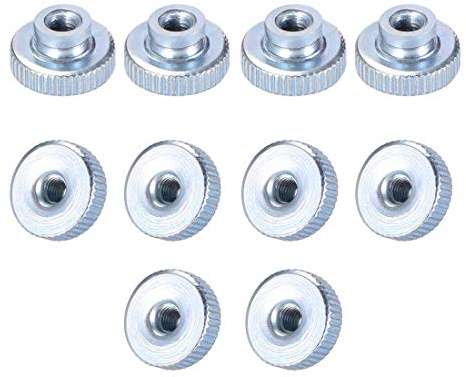 uxcell Knurled Thumb Nuts, 10Pcs M3x0.5mm Iron Round Knobs Fastener for 3D Printer Parts