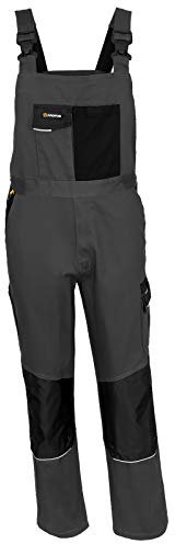 Profus Arbeitslatzhose Berufshose Bauhose Latzhose Weich Baumwolle Spandex (Hobart-LATZ) (50)