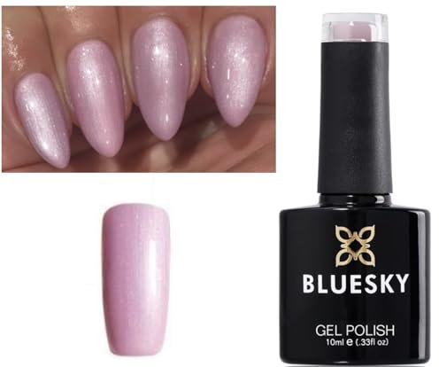Bluesky Gel Nail Polish Lavender Lace Pinky Lavender Color UV/LED Nail Soak Off 80619