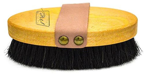 Thats me organic Profi-Energie Körperbürste Ovalform Die Energievolle aus Buchenholz – Trockenbürste Lymphdrainage für Körpermassage – Massage Bürste anti Cellulite – Drybrush