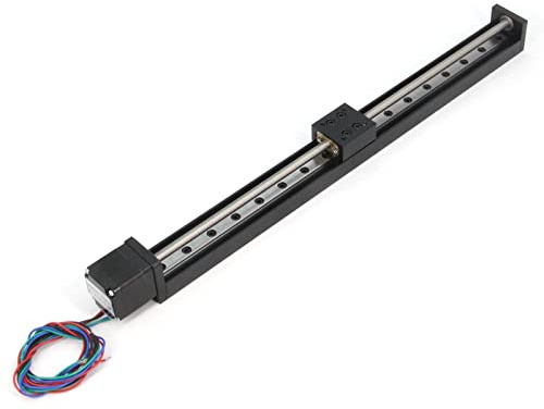 Zeberoxyz 1 STÜCKE Mini Linearschienenführung Schlittenantrieb T6x1 Leitspindel mit NEMA11 Schrittmotor, 300mm effektive Hublänge für DIY CNC Router Teile X Y Z Linear (Größe:300mm)