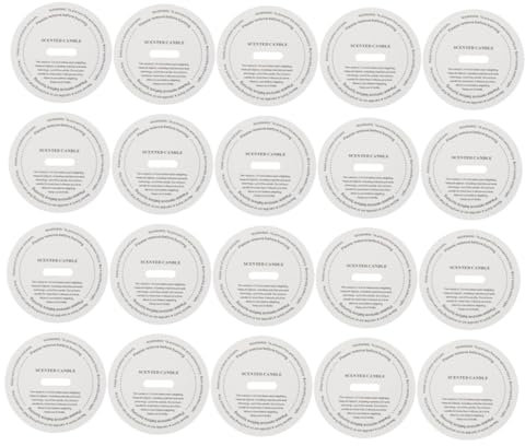 VILLCASE 60stücke Aromatherapie Kerzenetiketten Aus Papier Aufkleber Für Individuelle Kerzenverzierungen Wasserfest Und Einfach Anzuwenden Für Kreative Dekorationen