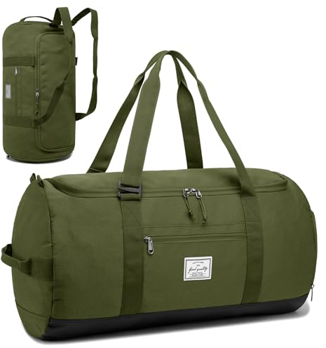 TAIHOYIN Borsa da Viaggio con Scomparto per Scarpe 60L, Borsa Sportiva Grande, Zaino da Uomo e Donna, Impermeabile, Weekender, Borsa a Mano, 60L-Standard