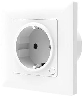 proAMEDEN Presa da parete WiFi, 16 A, monitor del consumo energetico, compatibile con Alexa e Google Home, controllo APP Tua/Smart Life, funzione timer (1/un bianco)