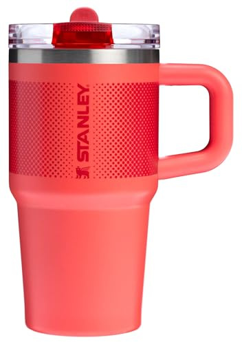 Stanley Quencher ProTour - Vaso a prueba de fugas, 20 onzas, popote y asa integrados, compatible con portavasos para viajes, vaso de acero inoxidable sin BPA