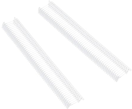 TOP-VIGOR 2000Pcs Tagging Barbs, 10mm Tagging Gun Fasteners, 0.39Inch Tag Pins, Plastic Standard Label Gun Price Tagging Barbs for Garment Price Tag Label, White
