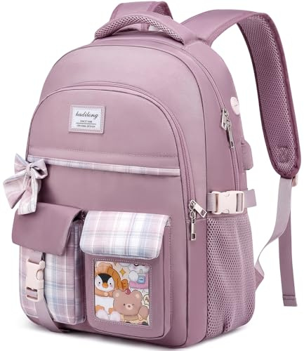 kadilong Mochila para la escuela, adolescentes, bonita mochila para mujeres para la escuela secundaria, la escuela secundaria y la universidad