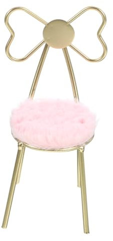 JOINPAYA 1stück Miniatur Butterfly Chair Mit Kissen Für -Dekoration Vintage-miniaturstuhl Für Schlafzimmer Und Kreative Bastelprojekte Rosa