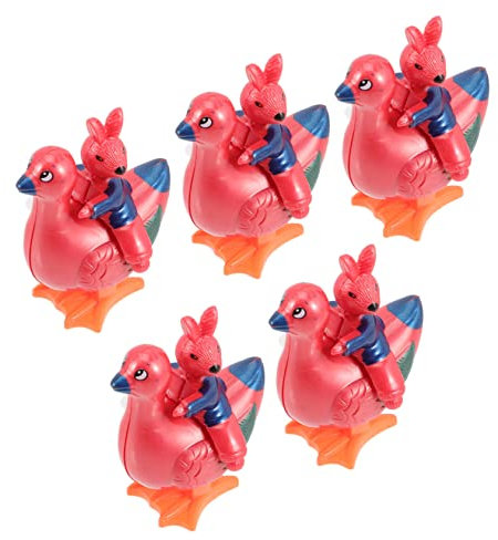 HOMOBABE 5pcs Wind up Chickens Funny Clockwork Jumping Toys for Boys and Girls Adorable Party Favors Smooth Compact Design for Garden Decoration and Playtime
